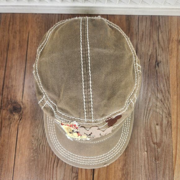 Disney Parks Mickey Mouse Steamboat Willie Distressed Cadet Hat Cap Strapback - Picture 7 of 12